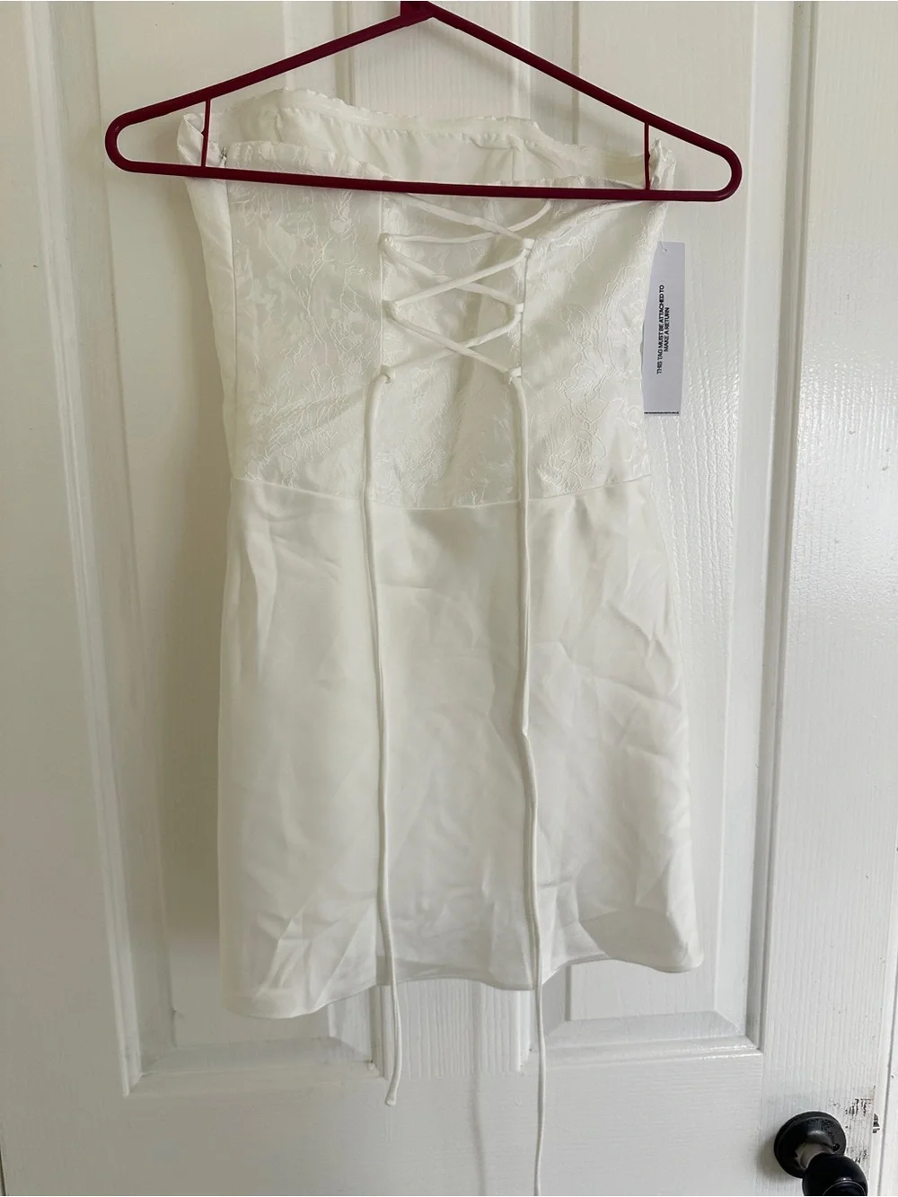 Princess Polly White Strapless Mini Corset Dress - Picture 3 of 4